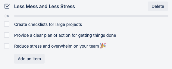 use Trello Checklists to reduce team overwhelm